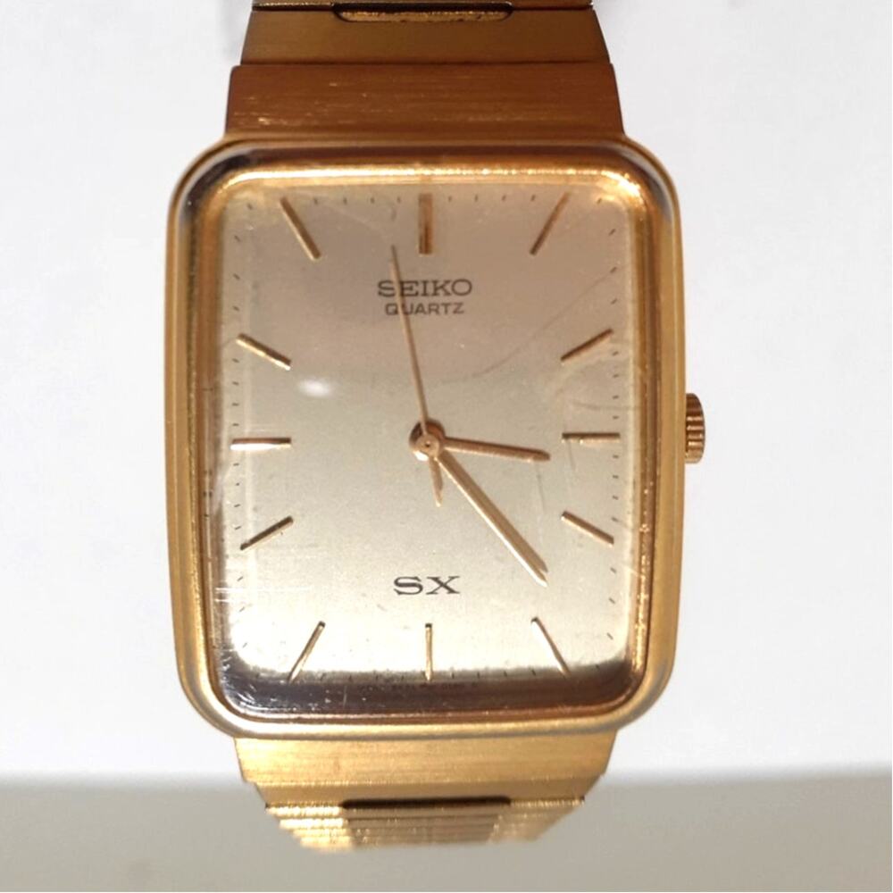 Vintage Seiko SX Men's Wristwatch Quartz Gold Tone